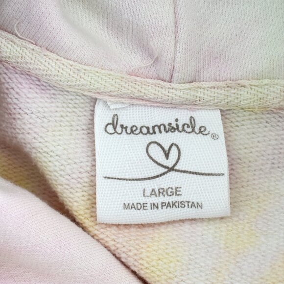 Women's Dreamsicle Hoodie Sweatshirt Orange Beach Tie Dye LARGE Multicolor - Picture 11 of 12